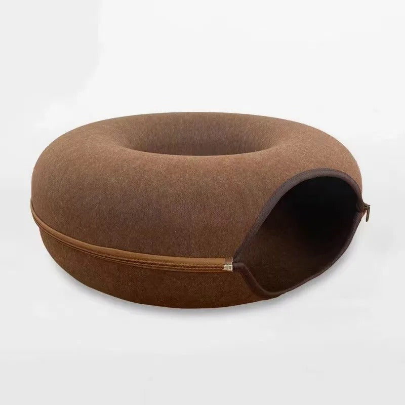 Donut Cat Tunnel & Interactive Bed