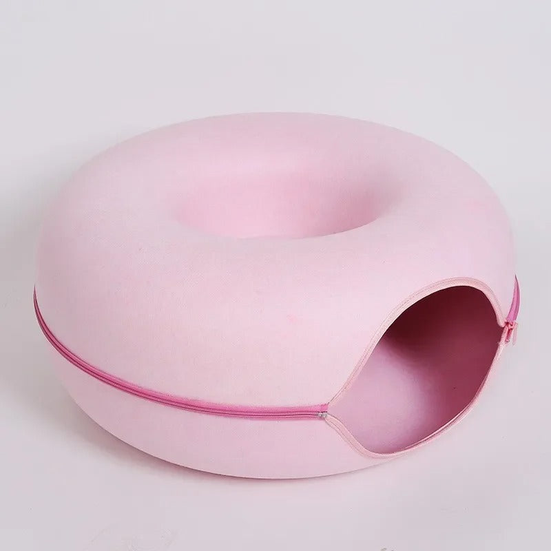 Donut Cat Tunnel & Interactive Bed