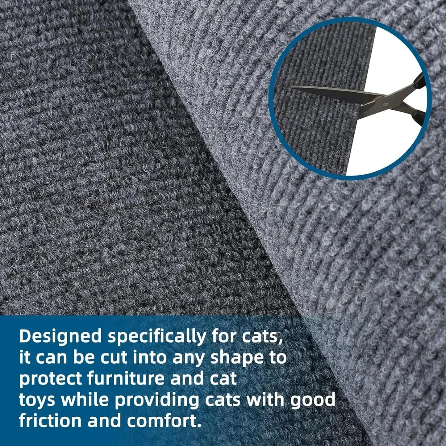 Trimmable Self-Adhesive Cat Scratching Mat