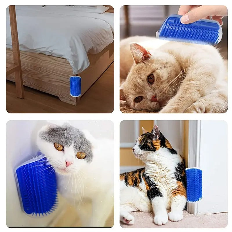 Massage Cat Brush & Corner Scratcher