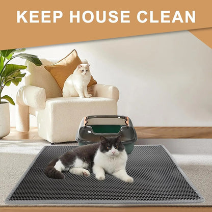 Double-Layer Waterproof Cat Litter Mat