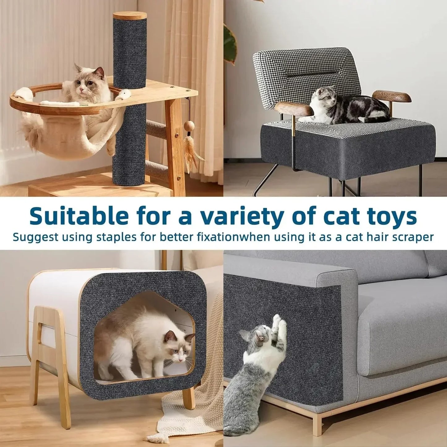 Trimmable Self-Adhesive Cat Scratching Mat