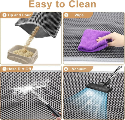 Double-Layer Waterproof Cat Litter Mat