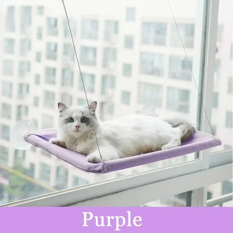 Foldable Cat Window Perch with Strong Suction Cups