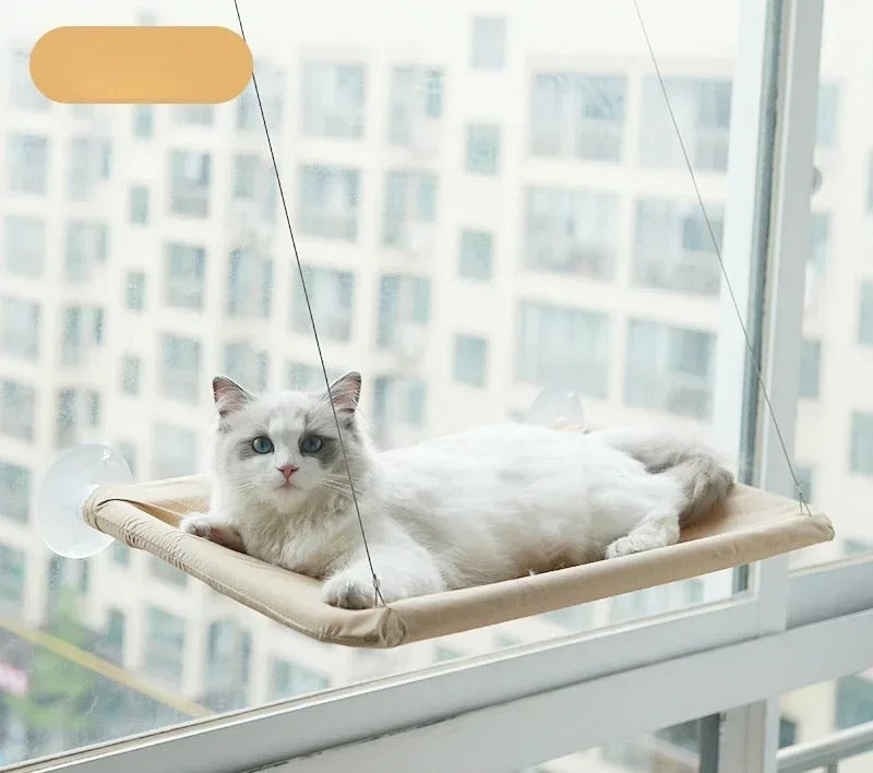 Foldable Cat Window Perch with Strong Suction Cups